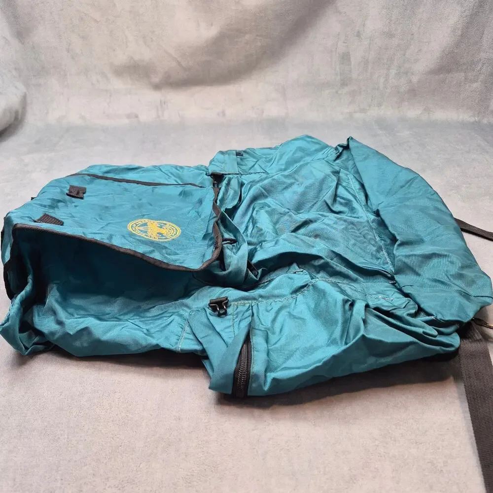 Boy Scouts of America Vintage Green Nylon Hiking Outdoors Backpack NO Frame